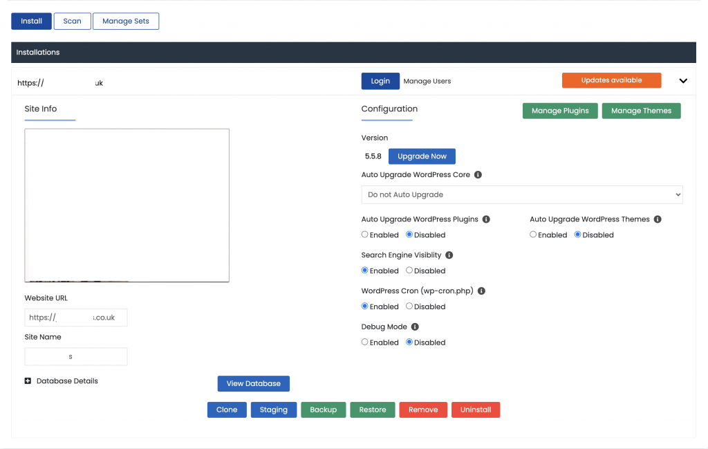 Easy Website Management Screenshot Sheffield Website Hosting